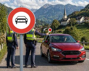 verbot für motorwagen