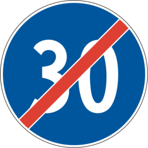 ende der mindestgeschwindigkeit