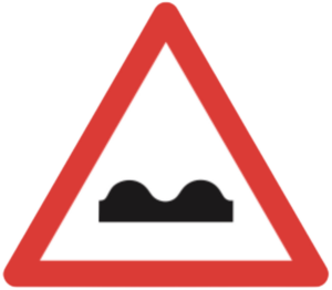 unebene fahrbahn