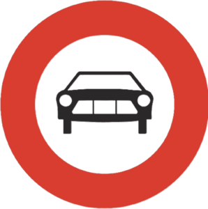 verbot für motorwagen