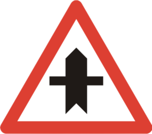 verzweigung mit strasse ohne vortritt