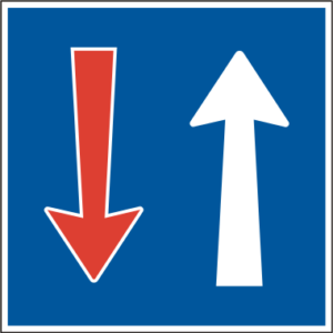 vortritt vor dem gegenverkehr