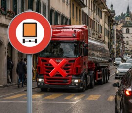 verbot für fahrzeuge mit gefährlicher ladung 1