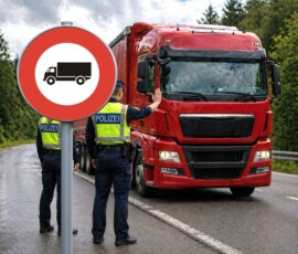 verbot für lastwagen