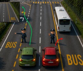 Bus-Streifen bus streifen